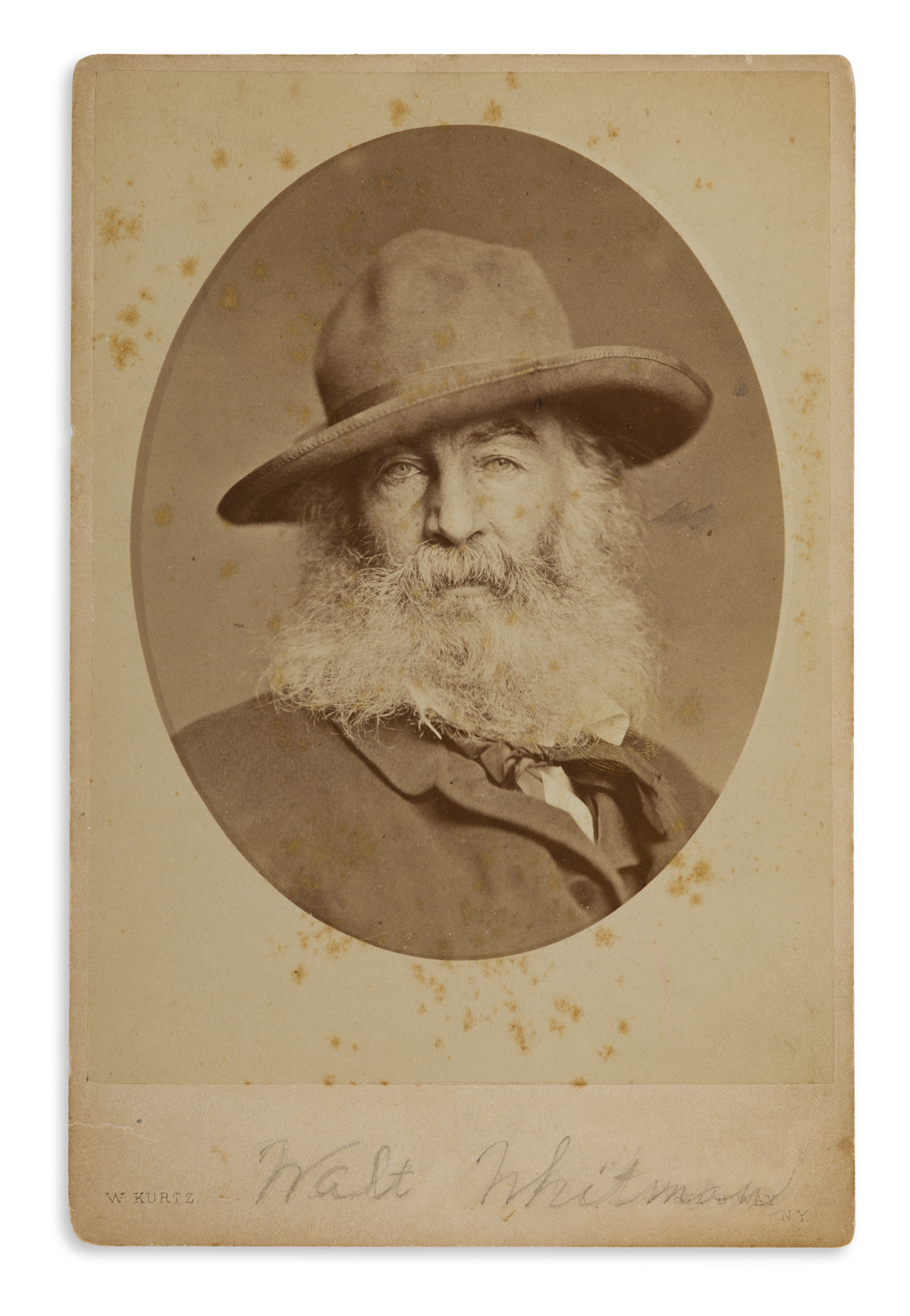 WILLIAM KURTZ (1833-1904) Walt Whitman.